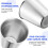 Stainless Steel Shot Cup 70ml 12pcs 6
