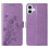 Purple Butterfly Flower Flip Leather Case for iPhone 16 Plus 2
