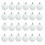 Christmas Ball Ornaments Blank White 24-Pack 2