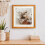 Square Picture Frame Solid Wood 11.8 Inch Brown 1 Pack 4