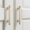 Multipurpose Brushed Gold Cabinet Pull Zinc Alloy 2-Pack 2