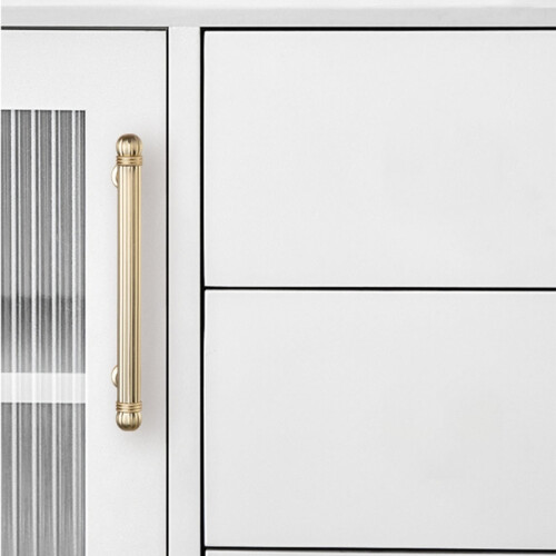 Multipurpose Brushed Gold Cabinet Pull Zinc Alloy 2-Pack 2