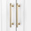 Multipurpose Brushed Gold Cabinet Pull Zinc Alloy 2-Pack 6