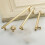 Multipurpose Brushed Gold Cabinet Pull Zinc Alloy 2-Pack 4