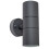 Luceco Luceco Exterior Decorative Up and Down Fixed Wall Light Slate Grey Stainles 1