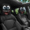 Cartoon Car Headrest Covers with Funny Eyes, 2-Pack 2