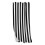 Blackout Curtains White Black Stripe 84x42 Inch Thermal 2