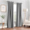 Blackout Curtains White Black Stripe 84x42 Inch Thermal 7