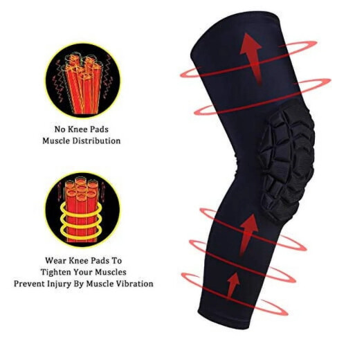 Knee Pads Compression Sleeve for Sports, 1 Pair 2