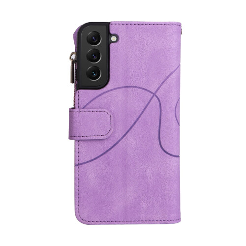 Purple PU Leather Folio Case for Samsung Galaxy S22 Plus 5G 2