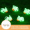 Mini Cow Figurines Resin Multi-Colored 10Pcs 7