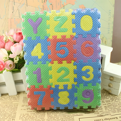 EVA Foam Number and Alphabet Puzzle Set 36 Pieces 2
