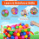 Ocean Ball Pit Toy Set Inflatable Plastic Balls 200 pcs 8