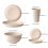 Black Wheat Straw Tableware Set 16 or 32 pcs 6
