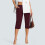 Women's Stretch Capris with Pockets, Wine, Size 2XL 4