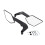 Motorcycle Rearview Mirrors with Reflector Spoiler 2PCS 7