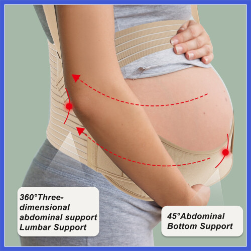Pregnancy Belly Band Shoulder Strap Abdomen Support 1 Set 1