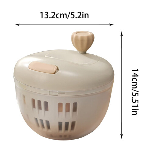 ABS Manual Vegetable Fruit Dehydrator with Wash Basin Basket 2