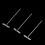 Stainless Steel T-Pins for Blocking Knitting Sewing 100 Pack 3