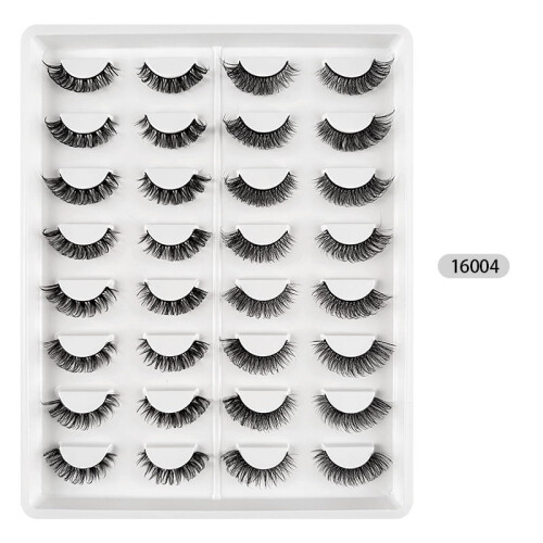 Russian Curl False Eyelashes Synthetic 16 Pairs 1