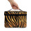 Glitter Zebra Stripes Cosmetic Organizer with Brush Storage 3