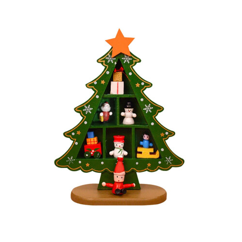 Wooden Christmas Tree Desktop Decoration Indoor 2