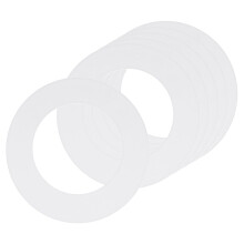 sourcing map 6Pack Goof Rings for 4 Recessed Lights 43 ID 68 OD Steel Flat