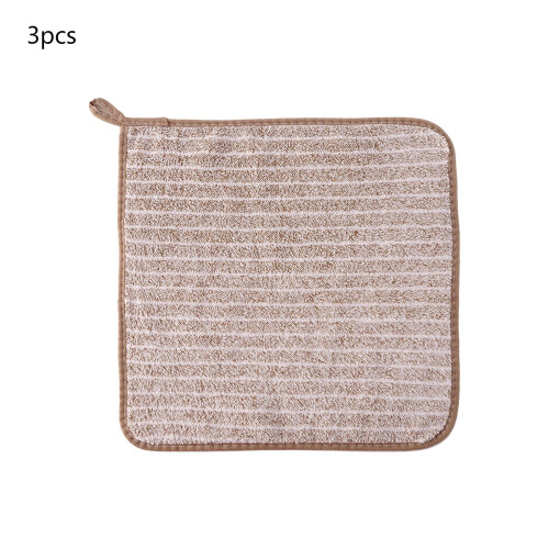 Kitchen Cleaning Cloths Thickened Fiber 3 Pack 2