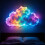 Rppiup DIY LED Cloud Light 200cm USBPowered RGB Thundercloud LED Light Adju 1