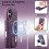 Purple MagSafe Phone Case for iPhone 16 Plus 6.7 inch with 3