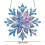 Acrylic Snowflake Ornament Blue Purple 1 pc 3