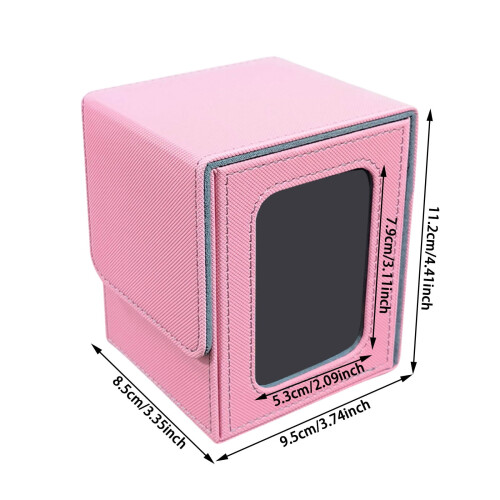 Commander Deck Box Pink Grey 100 Double-Sleeved Cards 2