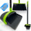Upright Dustpan Brush Set Long Handle Green Broom 1