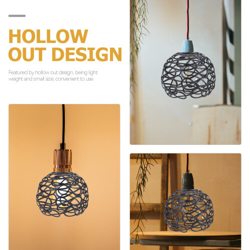 Metal Wire Lamp Shade Hollow Decorative Replacement 1