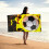 Baseball Print Beach Towel Sandproof 75x150cm 4
