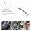 Black Air Pump Extension Cable Rubber Hose 2 pcs 8