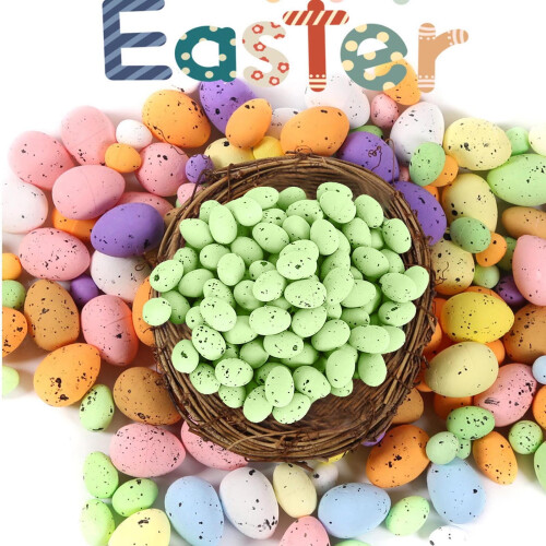 Mini Easter Eggs 9 Colors 100PCS Spring Party Decor 1