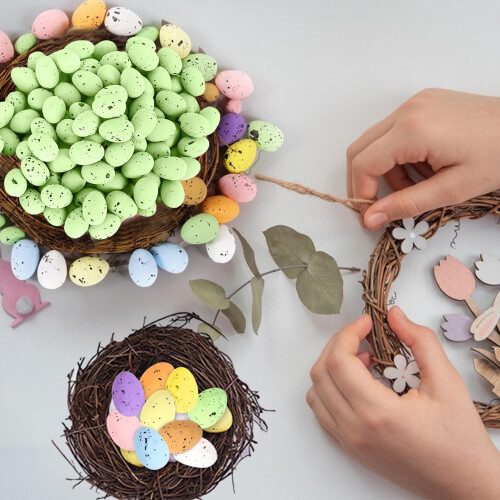 Mini Easter Eggs 9 Colors 100PCS Spring Party Decor 2