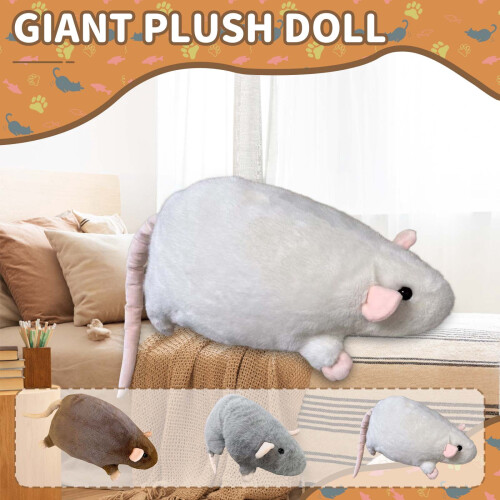 Plush Mouse Doll Realistic Soft Furry 1 Piece 2