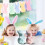 Easter Flocked Rabbit Figurine 3.75 Inch Spring Table Decor 6