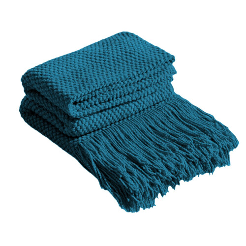 Knitted Tweed Throw Blanket 68x50 inches 1