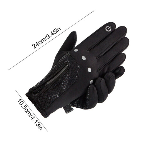 Touchscreen Gloves Waterproof Windproof Fleece-Lined 2