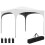Outsunny Carpa Plegable Blanco 295 x 295 x 255 cm 1