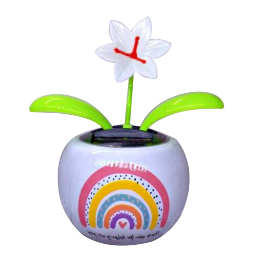 Solar Dancing Flower Decor with Colorful Pots 2