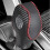 Leather Gear Shift Knob Cover Black Carbon Red Thread Ford 2