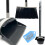 Upright Dustpan Brush Set Long Handle Grey Broom 11