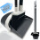 Upright Dustpan Brush Set Long Handle Grey Broom 12