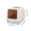 Cat Litter Box with Lid Splash-Proof Enclosed Tray 3