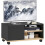 Homcom Mueble de TV Negro 80 x 45 x 41 cm 1