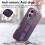 Purple MagSafe Phone Case for iPhone 16 Plus 6.7 inch with 5